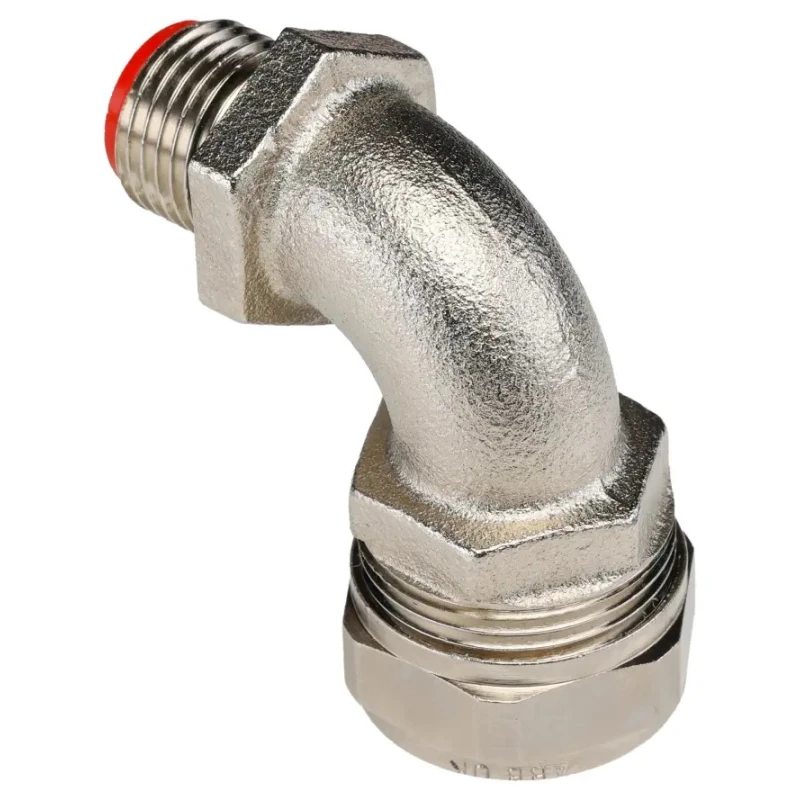 Adaptaflex Nickel Plated Brass Conduit Fitting 16 mm Nominal Size M16 Thread CE Certified 1621-400S