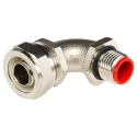 Adaptaflex Nickel Plated Brass Conduit Fitting 16 mm Nominal Size M16 Thread CE Certified 1621-400S