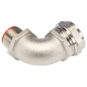 Adaptaflex Nickel Plated Brass Conduit Fitting 25 mm Nominal Size M25 Thread IP0 Rating 7TCA296030R0212 SPL25/M25/C90