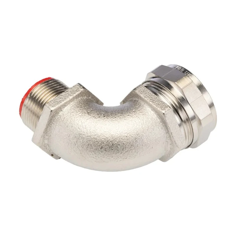 Adaptaflex Nickel Plated Brass Conduit Fitting 25 mm Nominal Size M25 Thread IP0 Rating 7TCA296030R0212 SPL25/M25/C90