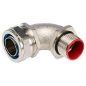 Adaptaflex Nickel Plated Brass Conduit Fitting 25 mm Nominal Size M25 Thread IP0 Rating 7TCA296030R0212 SPL25/M25/C90