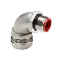 Adaptaflex Nickel Plated Brass Conduit Fitting 20 mm Nominal Size M20 Thread Size Silver IP0 7TCA296030R0160 SPL20/M20/C90