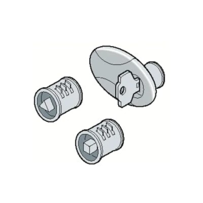 ABB Grey Steel Cabinet Lock IP66 Protection 1SL0459A00