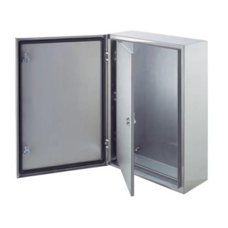 ABB SR/SRN Series Steel Black RAL 7035 Single Door Enclosure 400 mm H x 600 mm W x 400 mm L PRN4066K