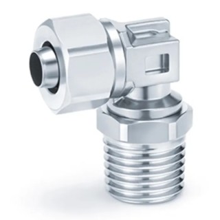 SMC Pneumatic Fitting Male R 1/4 in Push-in Tube 8mm Series KFG Maximum Operating Temperature 260°C KFG2V0806-02S