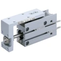 SMC Guide Cylinder 6mm Bore Double Acting Aluminium Alloy Body with Rubber Bumper Cushion MXH6-40Z