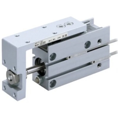 SMC Guide Cylinder 6mm Bore Double Acting Aluminium Alloy Body with Rubber Bumper Cushion MXH6-40Z