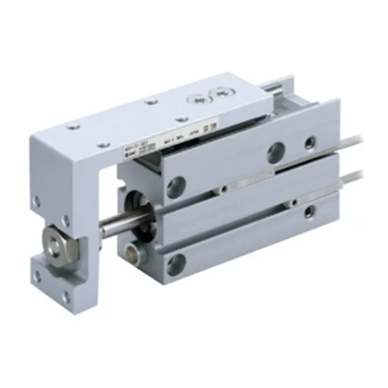 SMC Guide Cylinder 6mm Bore Double Acting Aluminium Alloy Body with Rubber Bumper Cushion MXH6-40Z