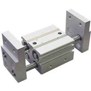 SMC 2 Finger Double Acting Action Pneumatic Gripper Bore 25mm Stroke 100mm, Parallel Gripping Type MHL2-25D1
