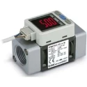 SMC Flow Controller 1000L/min, PNP Open Collector Output, 24V, LCD Display PFMB7102