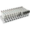 SMC SY7000 Series 2 Station G Manifold Aluminium Body Push-in Port Female Thread