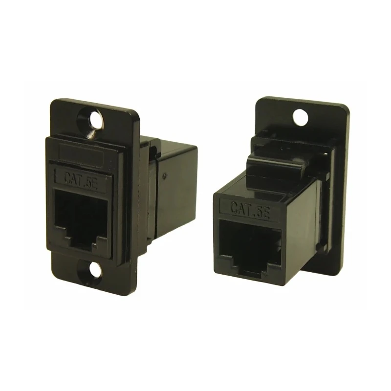 RS PRO FT Series Panel Mount RJ45 Connector Female Cat5e Rectangular 1 Port 8 Way RJ45