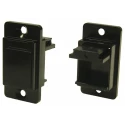 RS PRO Blanking Plate Panel Mount Frame for Feed Through Connector RJ45 Black Die Cast Zinc 235-4775