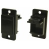 RS PRO Blanking Plate Panel Mount Frame for Feed Through Connector RJ45 Black Die Cast Zinc 235-4775