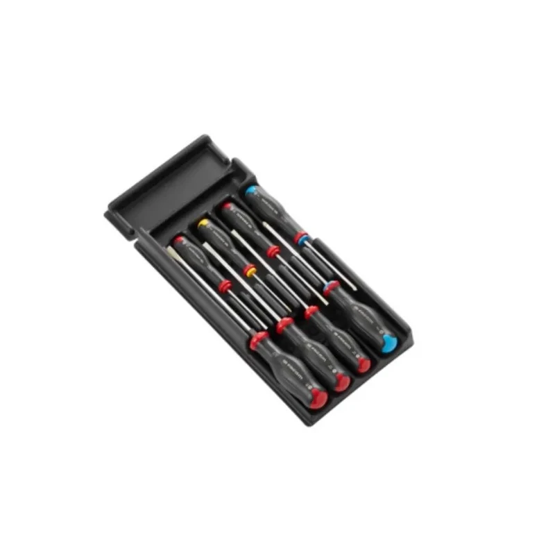 Facom Screwdriver Set Slotted, Pozidriv, Phillips Protwist 8-Piece MOD.AT7