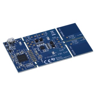 Texas Instruments Sensor Development Tool FDC2214 with Two Capacitive Sensors Evaluation Module FDC2214