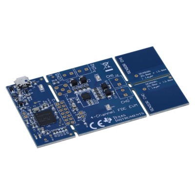 Texas Instruments Sensor Development Tool FDC2214 with Two Capacitive Sensors Evaluation Module FDC2214