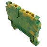 Weidmüller 4-Way WDK 2.5PE Double Deck Earth Terminal Block, 1.5mm² to 150mm² Cable CSA, 300A, Screw Termination 1036300000
