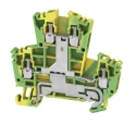 Weidmüller 4-Way WDK 2.5PE Double Deck Earth Terminal Block, 1.5mm² to 150mm² Cable CSA, 300A, Screw Termination 1036300000