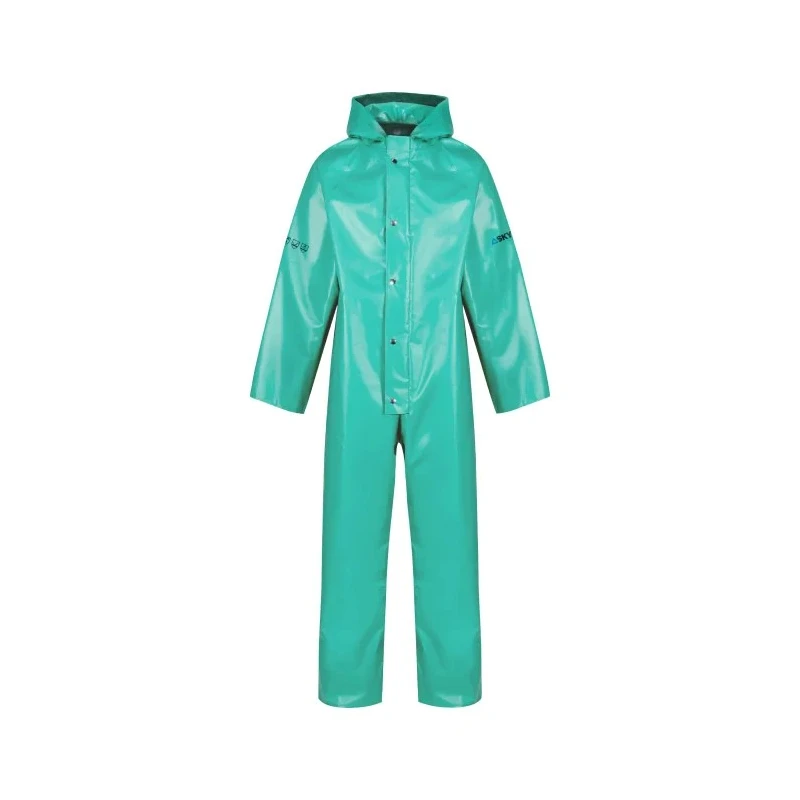 Skytec Green Reusable Chemical Resistant Overall PVC Coated Fabric 2XL CCCMB/001300/GN5