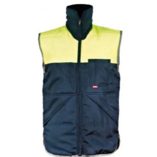 Flexitog Navy Yellow Hi Vis Vest Ripstop Unisex Safety Workwear United Kingdom X12G-M