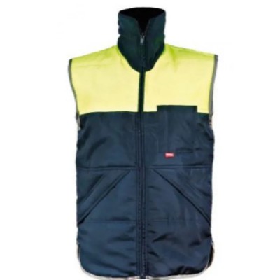Flexitog Navy Yellow Hi Vis Vest Ripstop Unisex Safety Workwear United Kingdom X12G-M