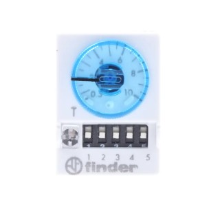 Finder 85 Series Timer Relay 4-Contact Multifunction 48 V DC 48 V AC 0.05 to 100 s, 3 min to 100 h 85.04.0.048.0000