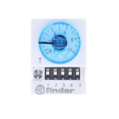 Finder 85 Series Timer Relay 4-Contact Multifunction 48 V DC 48 V AC 0.05 to 100 s, 3 min to 100 h 85.04.0.048.0000