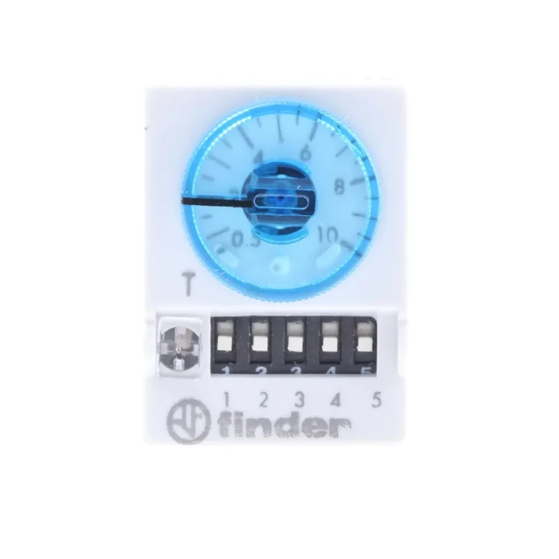 Finder 85 Series Timer Relay 4-Contact Multifunction 48 V DC 48 V AC 0.05 to 100 s, 3 min to 100 h 85.04.0.048.0000