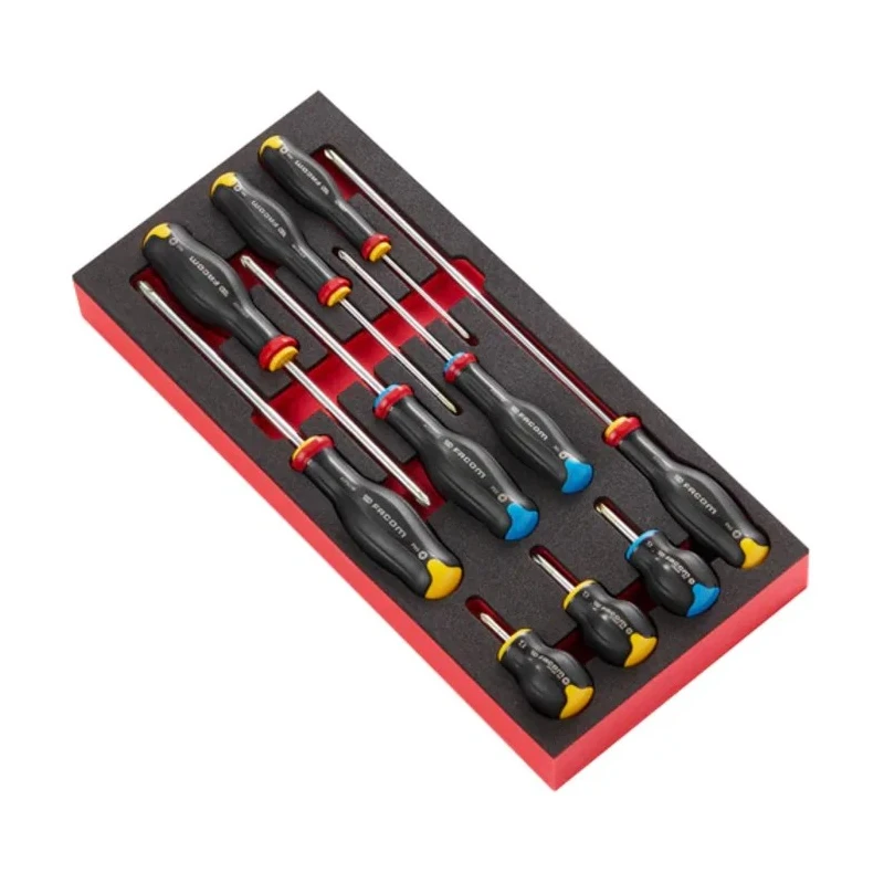 Facom Pozidriv Phillips Protwist Screwdriver Set 10-Piece MODM.AT5