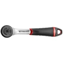 Facom 1/4 in Ratchet with Bi-Material Elastomer Handle, Satin Chrome Finish, 121.2mm Overall Length R.161B