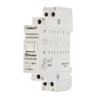 Finder DIN Rail Modular Step Relay 230V AC Coil 16A DPST 20.28.8.230.0000
