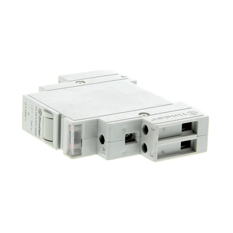 Finder DIN Rail Modular Step Relay 24V DC Coil 16A DPST 20.28.9.024.0000