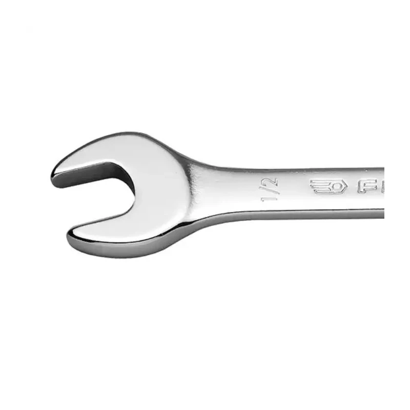 Facom Combination Ratchet Spanner Chrome, 90mm Overall Length, 9/32 in Size 39.9/32