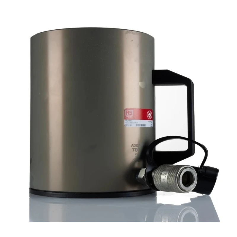 RS PRO Portable General Purpose Hydraulic Cylinder Single Acting 50 Ton Capacity 100 mm Stroke 700 bar 235-8218