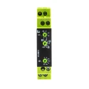 Tele Multifunction DIN Rail Timer Relay 1-Contact SPDT, 12-240 V AC/DC, 0.05 s to 100 h Timing Range E1ZM10