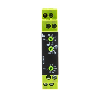 Tele Multifunction DIN Rail Timer Relay 1-Contact SPDT, 12-240 V AC/DC, 0.05 s to 100 h Timing Range E1ZM10