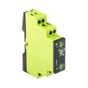 Tele Multifunction DIN Rail Timer Relay 1-Contact SPDT, 12-240 V AC/DC, 0.05 s to 100 h Timing Range E1ZM10