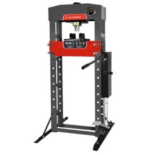 Facom 30 t Hydraulic Press with Foot and Hand Control Jack, Eye Level Pressure Gauge W.430