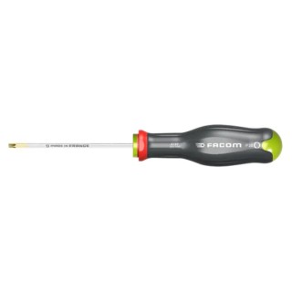 Facom Standard Screwdriver with IP30 Tip, 125 mm Blade Length, 245 mm Overall Length IP30 