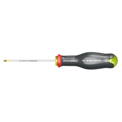 Facom Standard Screwdriver with IP30 Tip, 125 mm Blade Length, 245 mm Overall Length IP30 