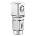 Facom 1/4 in Hex, Square Hexagon to Square Socket Holder, Chrome Steel, 25mm Overall ECR.1