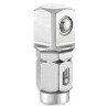Facom 1/4 in Hex, Square Hexagon to Square Socket Holder, Chrome Steel, 25mm Overall ECR.1
