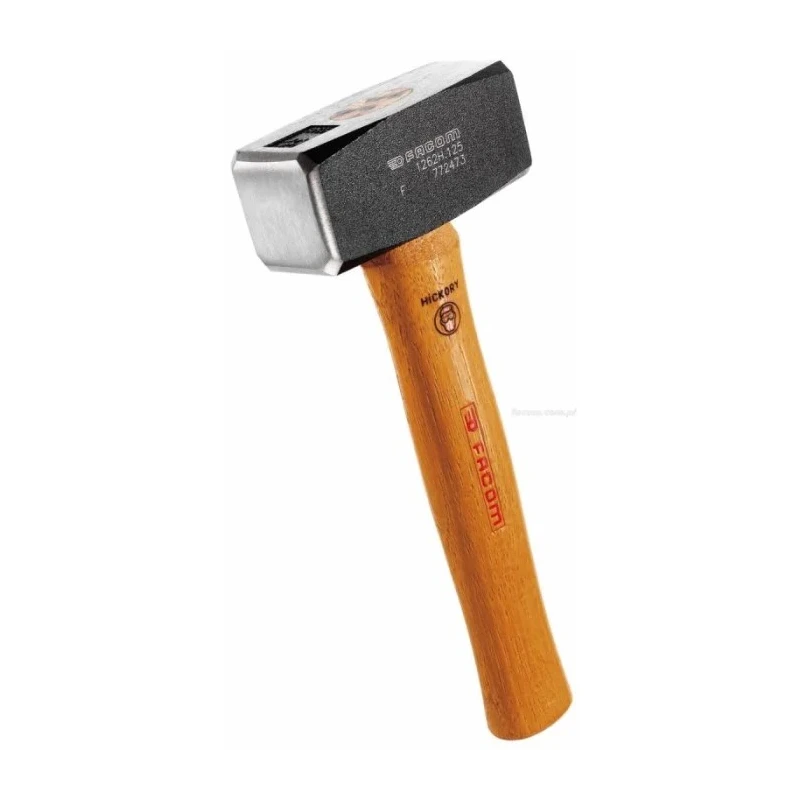 Facom Nylon Mallet, 150mm Head Diameter, Steel Head, Nylon Face, Hickory Handle, Model 1262H.150