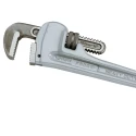 Facom Pipe Wrench 76 mm Jaw Capacity, 450 mm Overall Length, Aluminium Metal Handle, Chrome Finish 133A.18