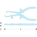 Facom 194 VDE Series Insulated Wire Stripper Max Diameter 2.5 mm 170mm Overall Length 194.17AVSE