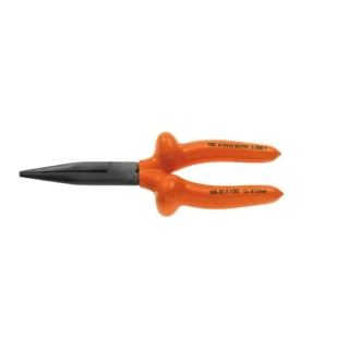Facom 1-Piece Long Nose Plier Long Semi-Round Nose, 200mm Overall Length, VDE 1000V Insulated, 69mm Jaw Length 185.20AVSE