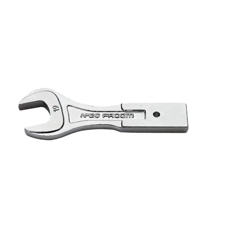 Facom Open End Insert Spanner Insert 12 x 7 mm Size, 22 mm Chrome Finish 20.22