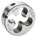Facom Threading Die M9, 25.4 mm Outside Diameter, 9 mm Thickness Chrome Vanadium Steel 221.9X125