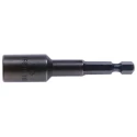 Facom Hex Screwdriver Bit 7 mm Size, 6.35 mm Drive Size, Hex Drive Type, 70 mm Overall Length EF.6D7L